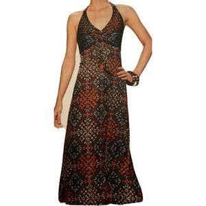 PULL-OVER‎ CALF-LENGTH HALTER DRESS Size 8 $350
